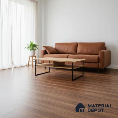 African Oak Crystal Finish Vinyl Flooring | VF 00152 | 3 ft x 6 Inch - 2 mm | UV Coated Suitable For Bedroom, Office & Indoor Sports Area
