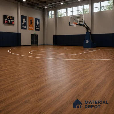 African Oak Crystal Finish Vinyl Flooring | VF 00152 | 3 ft x 6 Inch - 2 mm | UV Coated Suitable For Bedroom, Office & Indoor Sports Area