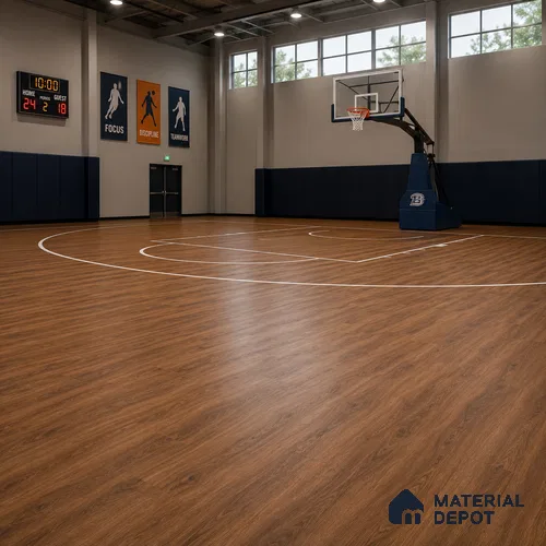 African Oak Crystal Finish Vinyl Flooring | VF 00152 | 3 ft x 6 Inch - 2 mm | UV Coated Suitable For Bedroom, Office & Indoor Sports Area