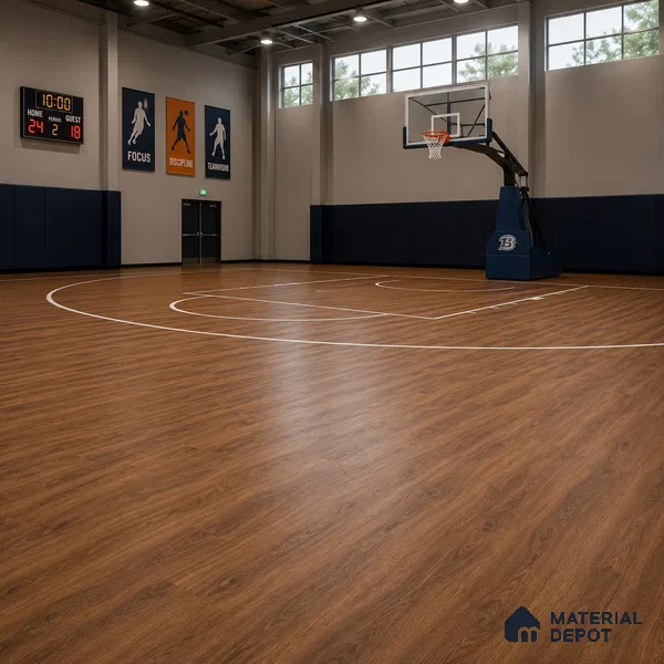 African Oak Crystal Finish Vinyl Flooring | VF 00152 | 3 ft x 6 Inch - 2 mm | UV Coated Suitable For Bedroom, Office & Indoor Sports Area