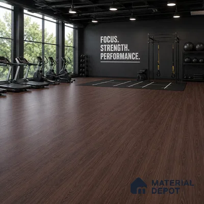 Australian IPE Crystal Finish Vinyl Flooring | VF 00155 | 3 ft x 6 Inch - 2 mm | UV Coated Suitable For Bedroom, Office & Indoor Sports Area