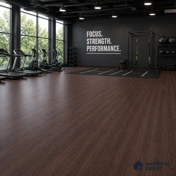 Australian IPE Crystal Finish Vinyl Flooring | VF 00155 | 3 ft x 6 Inch - 2 mm | UV Coated Suitable For Bedroom, Office & Indoor Sports Area