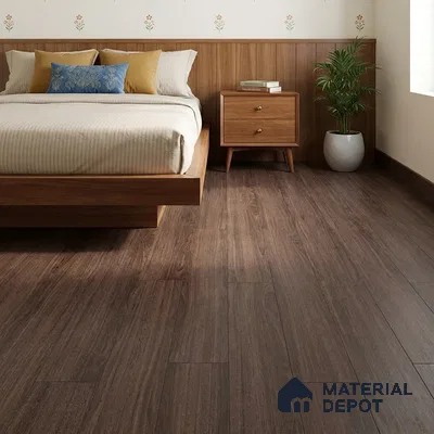 Australian IPE Crystal Finish Vinyl Flooring | VF 00155 | 3 ft x 6 Inch - 2 mm | UV Coated Suitable For Bedroom, Office & Indoor Sports Area