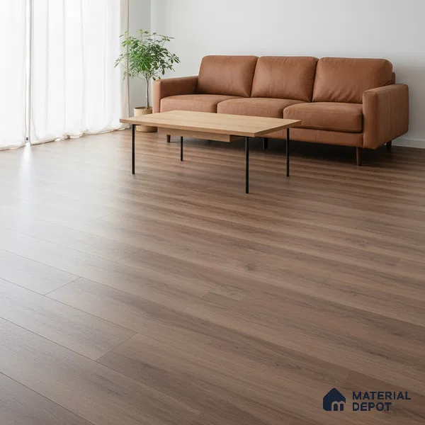 Malasian Pine Crystal Finish Vinyl Flooring | VF 00157 | 3 ft x 6 Inch - 2 mm | UV Coated Suitable For Bedroom, Office & Indoor Sports Area
