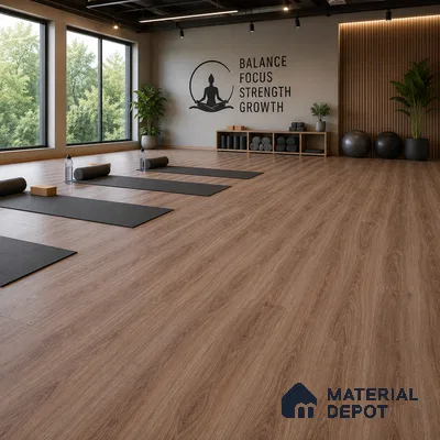 Malasian Pine Crystal Finish Vinyl Flooring | VF 00157 | 3 ft x 6 Inch - 2 mm | UV Coated Suitable For Bedroom, Office & Indoor Sports Area