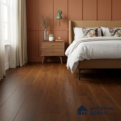 HDF Laminate Wood Floor 4 ft x 7.8 inch - 12 mm | LF 00269 | 10-Year Residential Warranty AC4 Grade | Arc Click DIY Installation With Wax Coating | Paper Joint Groove | Suitable For Living Room, Bedroom & Office