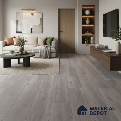 HDF Laminate Wood Floor 4 ft x 7.8 inch - 12 mm | LF 00270 | 10-Year Residential Warranty AC4 Grade | Arc Click DIY Installation With Wax Coating | Paper Joint Groove | Suitable For Living Room, Bedroom & Office