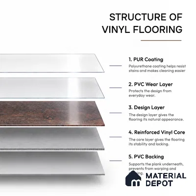 Rustik Oak Crystal Finish Vinyl Flooring | VF 00137 | 3 ft x 6 Inch - 1.5 mm | UV Coated Suitable For Bedroom, Office & Indoor Sports Area