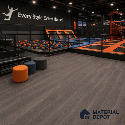Rustik Cedar Crystal Finish Vinyl Flooring | VF 00138 | 3 ft x 6 Inch - 1.5 mm | UV Coated Suitable For Bedroom, Office & Indoor Sports Area