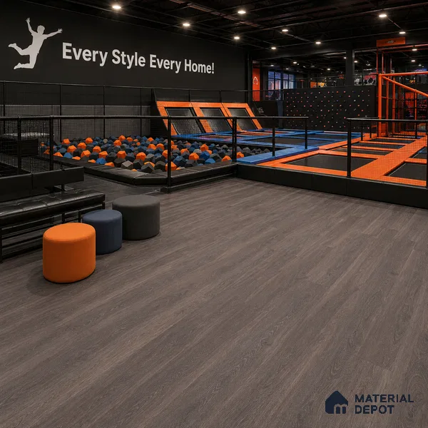 Rustik Cedar Crystal Finish Vinyl Flooring | VF 00138 | 3 ft x 6 Inch - 1.5 mm | UV Coated Suitable For Bedroom, Office & Indoor Sports Area