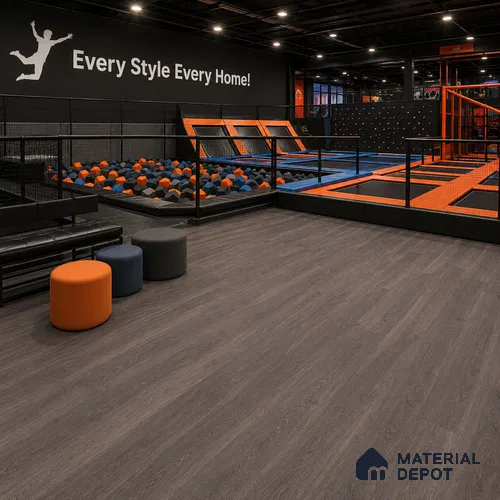 Rustik Cedar Crystal Finish Vinyl Flooring | VF 00138 | 3 ft x 6 Inch - 1.5 mm | UV Coated Suitable For Bedroom, Office & Indoor Sports Area