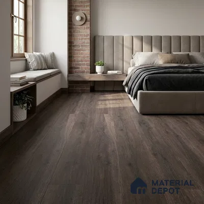 Rustik Cedar Crystal Finish Vinyl Flooring | VF 00138 | 3 ft x 6 Inch - 1.5 mm | UV Coated Suitable For Bedroom, Office & Indoor Sports Area