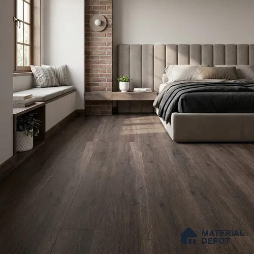 Rustik Cedar Crystal Finish Vinyl Flooring | VF 00138 | 3 ft x 6 Inch - 1.5 mm | UV Coated Suitable For Bedroom, Office & Indoor Sports Area
