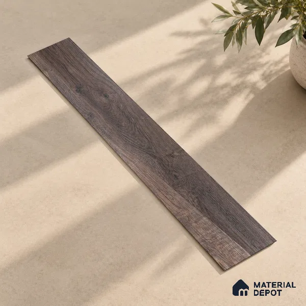 Rustik Cedar Crystal Finish Vinyl Flooring | VF 00138 | 3 ft x 6 Inch - 1.5 mm | UV Coated Suitable For Bedroom, Office & Indoor Sports Area