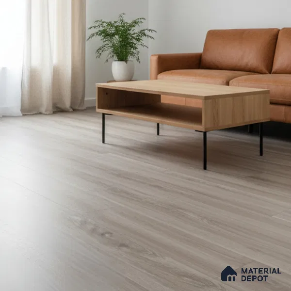 Ash Blonde Crystal Finish Vinyl Flooring | VF 00140 | 3 ft x 6 Inch - 1.5 mm | UV Coated Suitable For Bedroom, Office & Indoor Sports Area