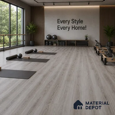 Ash Blonde Crystal Finish Vinyl Flooring | VF 00140 | 3 ft x 6 Inch - 1.5 mm | UV Coated Suitable For Bedroom, Office & Indoor Sports Area