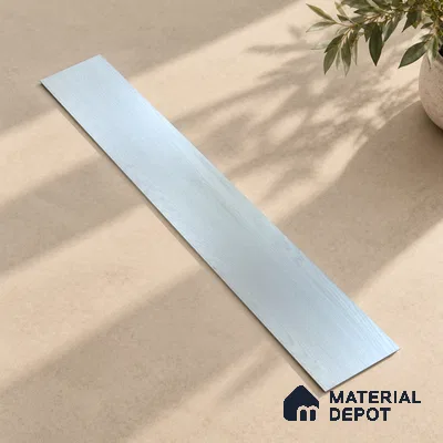 Silver Grey Crystal Finish Vinyl Flooring | VF 00142 | 3 ft x 6 Inch - 1.5 mm | UV Coated Suitable For Bedroom, Office & Indoor Sports Area