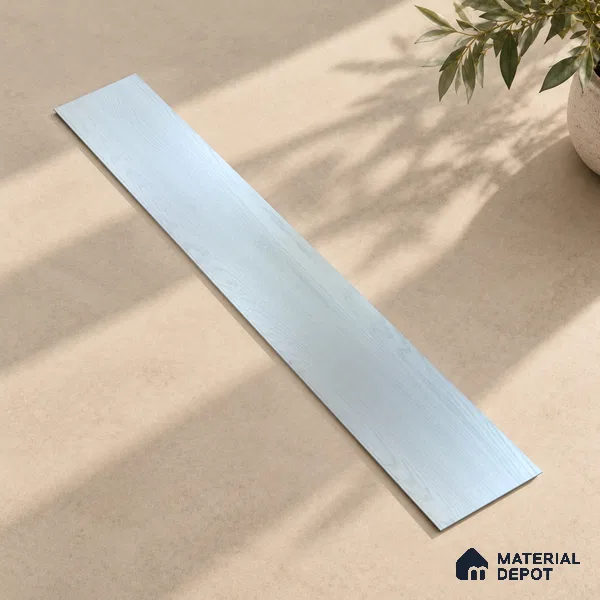 Silver Grey Crystal Finish Vinyl Flooring | VF 00142 | 3 ft x 6 Inch - 1.5 mm | UV Coated Suitable For Bedroom, Office & Indoor Sports Area