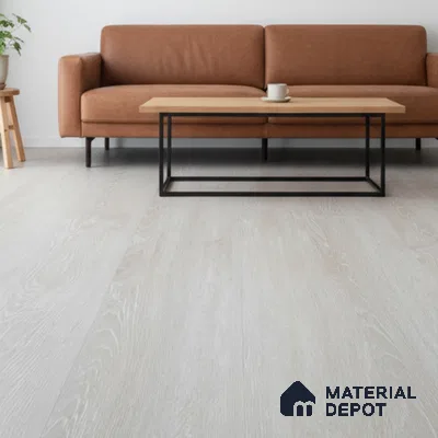 Pearl Mist Crystal Finish Vinyl Flooring | VF 00143 | 3 ft x 6 Inch - 1.5 mm | UV Coated Suitable For Bedroom, Office & Indoor Sports Area