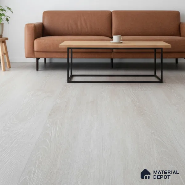 Pearl Mist Crystal Finish Vinyl Flooring | VF 00143 | 3 ft x 6 Inch - 1.5 mm | UV Coated Suitable For Bedroom, Office & Indoor Sports Area