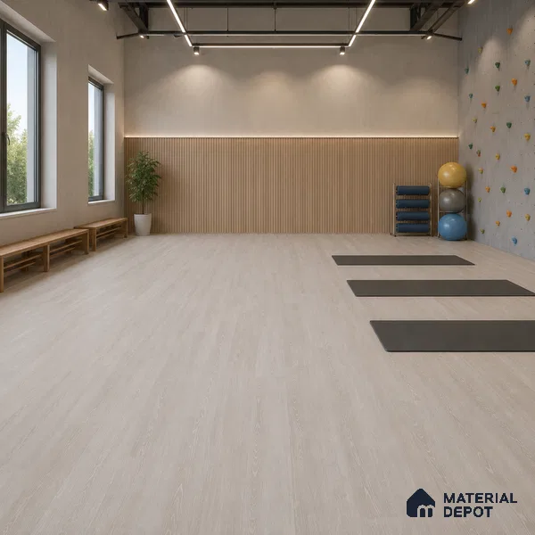 Pearl Mist Crystal Finish Vinyl Flooring | VF 00143 | 3 ft x 6 Inch - 1.5 mm | UV Coated Suitable For Bedroom, Office & Indoor Sports Area