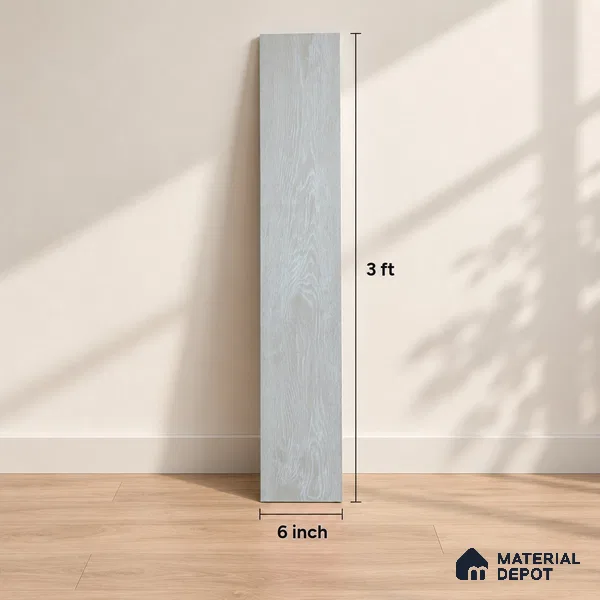 Pearl Mist Crystal Finish Vinyl Flooring | VF 00143 | 3 ft x 6 Inch - 1.5 mm | UV Coated Suitable For Bedroom, Office & Indoor Sports Area