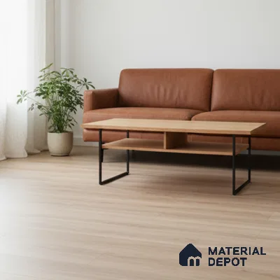 Malasiyan Pine Crystal Finish Vinyl Flooring | VF 00144 | 3 ft x 6 Inch - 1.5 mm | UV Coated Suitable For Bedroom, Office & Indoor Sports Area