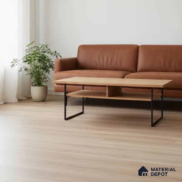 Malasiyan Pine Crystal Finish Vinyl Flooring | VF 00144 | 3 ft x 6 Inch - 1.5 mm | UV Coated Suitable For Bedroom, Office & Indoor Sports Area