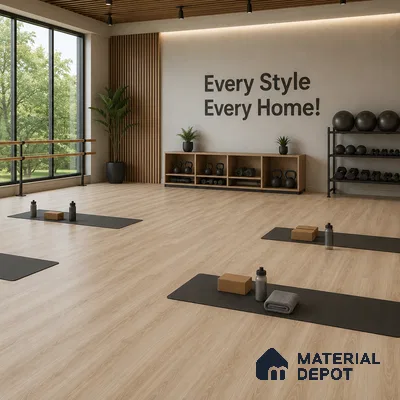 Malasiyan Pine Crystal Finish Vinyl Flooring | VF 00144 | 3 ft x 6 Inch - 1.5 mm | UV Coated Suitable For Bedroom, Office & Indoor Sports Area