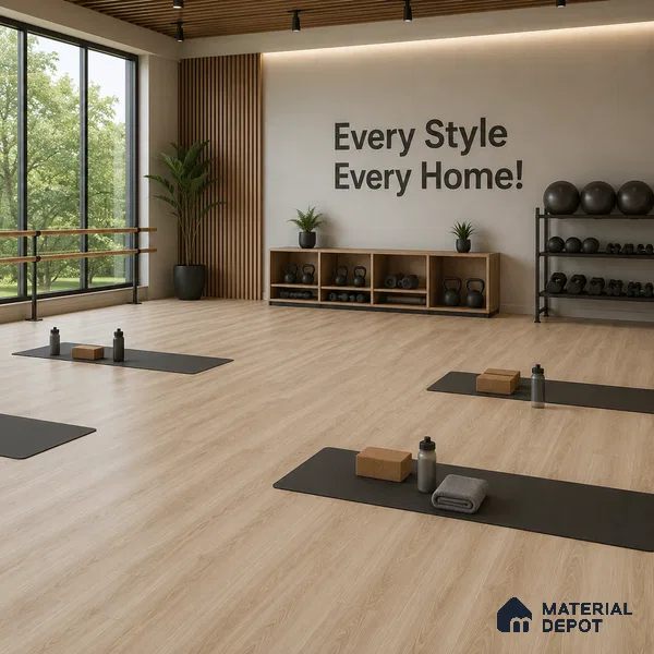 Malasiyan Pine Crystal Finish Vinyl Flooring | VF 00144 | 3 ft x 6 Inch - 1.5 mm | UV Coated Suitable For Bedroom, Office & Indoor Sports Area