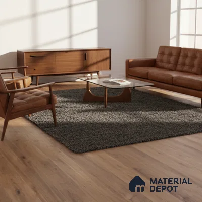 Maple Crystal Finish Vinyl Flooring | VF 00146 | 3 ft x 6 Inch - 1.5 mm | UV Coated Suitable For Bedroom, Office & Indoor Sports Area