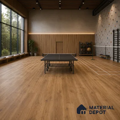Maple Crystal Finish Vinyl Flooring | VF 00146 | 3 ft x 6 Inch - 1.5 mm | UV Coated Suitable For Bedroom, Office & Indoor Sports Area