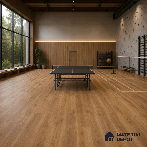 Maple Crystal Finish Vinyl Flooring | VF 00146 | 3 ft x 6 Inch - 1.5 mm | UV Coated Suitable For Bedroom, Office & Indoor Sports Area