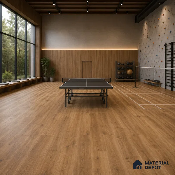 Maple Crystal Finish Vinyl Flooring | VF 00146 | 3 ft x 6 Inch - 1.5 mm | UV Coated Suitable For Bedroom, Office & Indoor Sports Area