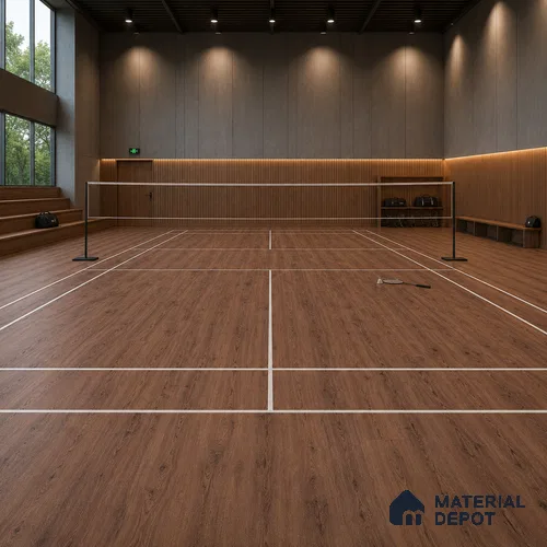 Wenge Crystal Finish Vinyl Flooring | VF 00147 | 3 ft x 6 Inch - 1.5 mm | UV Coated Suitable For Bedroom, Office & Indoor Sports Area