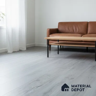 Metallic Grey Crystal Finish Vinyl Flooring | VF 00148 | 3 ft x 6 Inch - 1.5 mm | UV Coated Suitable For Bedroom, Office & Indoor Sports Area
