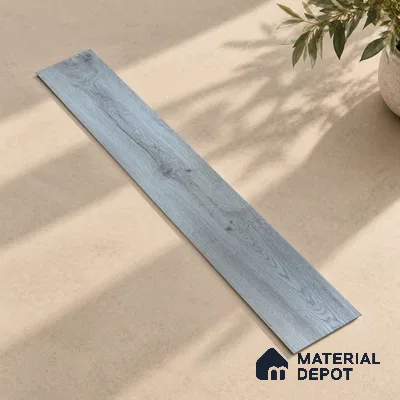 Metallic Grey Crystal Finish Vinyl Flooring | VF 00148 | 3 ft x 6 Inch - 1.5 mm | UV Coated Suitable For Bedroom, Office & Indoor Sports Area