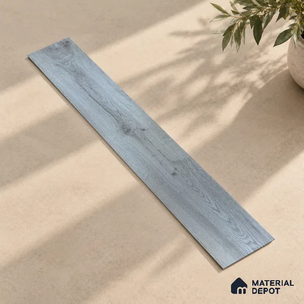Metallic Grey Crystal Finish Vinyl Flooring | VF 00148 | 3 ft x 6 Inch - 1.5 mm | UV Coated Suitable For Bedroom, Office & Indoor Sports Area