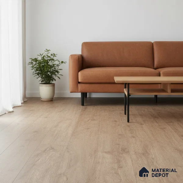 Honey Pine Crystal Finish Vinyl Flooring | VF 00149 | 3 ft x 6 Inch - 1.5 mm | UV Coated Suitable For Bedroom, Office & Indoor Sports Area