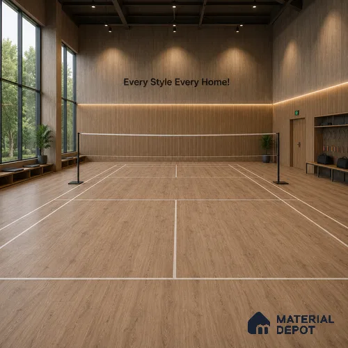 Honey Pine Crystal Finish Vinyl Flooring | VF 00149 | 3 ft x 6 Inch - 1.5 mm | UV Coated Suitable For Bedroom, Office & Indoor Sports Area