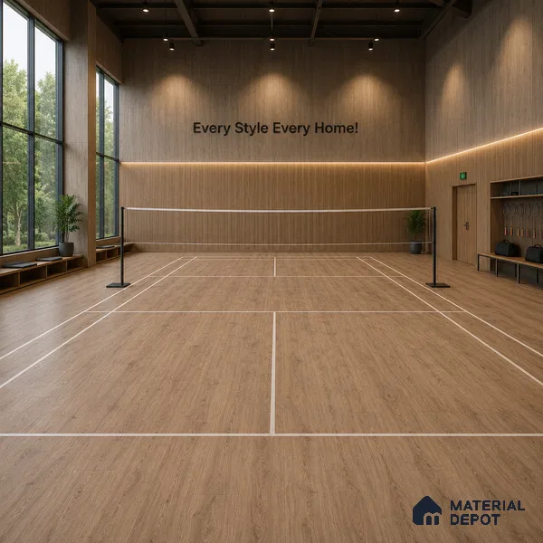 Honey Pine Crystal Finish Vinyl Flooring | VF 00149 | 3 ft x 6 Inch - 1.5 mm | UV Coated Suitable For Bedroom, Office & Indoor Sports Area