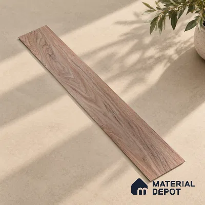 African Oak Crystal Finish Vinyl Flooring | VF 00150 | 3 ft x 6 Inch - 1.5 mm | UV Coated Suitable For Bedroom, Office & Indoor Sports Area