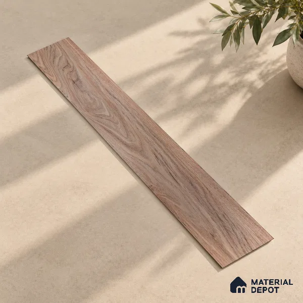 African Oak Crystal Finish Vinyl Flooring | VF 00150 | 3 ft x 6 Inch - 1.5 mm | UV Coated Suitable For Bedroom, Office & Indoor Sports Area