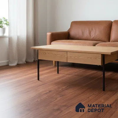 Texas Merbau Crystal Finish Vinyl Flooring | VF 00151 | 3 ft x 6 Inch - 1.5 mm | UV Coated Suitable For Bedroom, Office & Indoor Sports Area