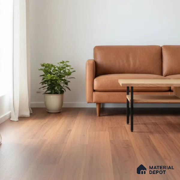 Cedar Crystal Finish Vinyl Flooring | VF 00118 | 3 ft x 6 Inch - 1.5 mm | UV Coated Suitable For Bedroom, Office & Indoor Sports Area