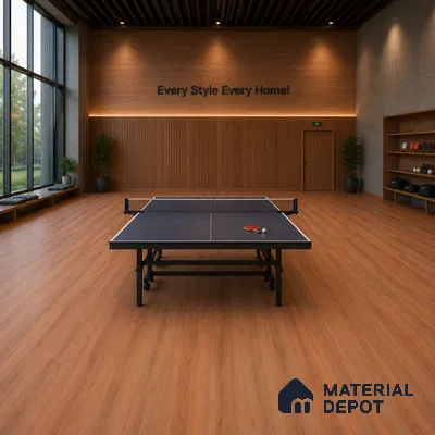 Cedar Crystal Finish Vinyl Flooring | VF 00118 | 3 ft x 6 Inch - 1.5 mm | UV Coated Suitable For Bedroom, Office & Indoor Sports Area