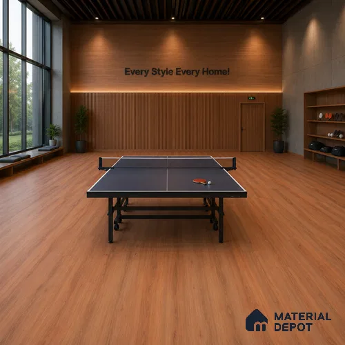 Cedar Crystal Finish Vinyl Flooring | VF 00118 | 3 ft x 6 Inch - 1.5 mm | UV Coated Suitable For Bedroom, Office & Indoor Sports Area
