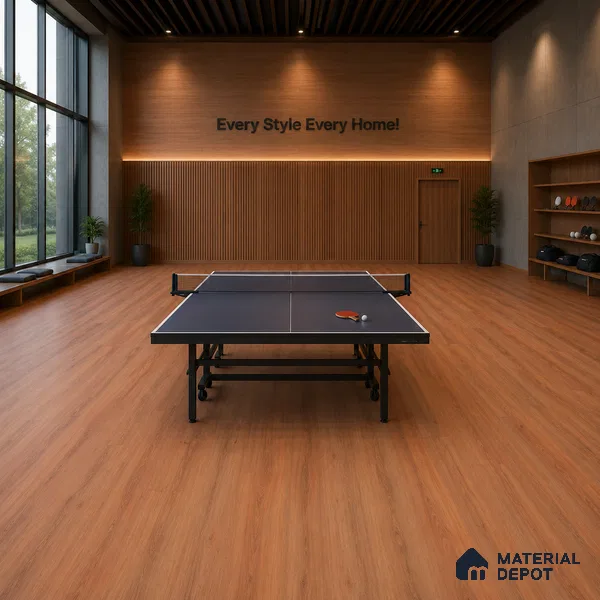 Cedar Crystal Finish Vinyl Flooring | VF 00118 | 3 ft x 6 Inch - 1.5 mm | UV Coated Suitable For Bedroom, Office & Indoor Sports Area