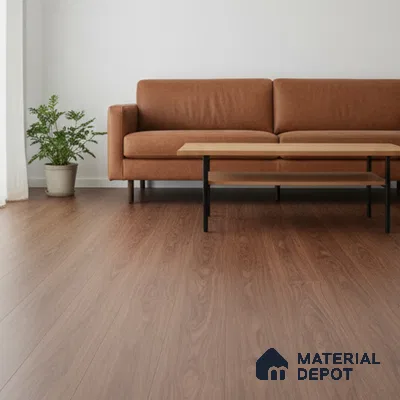 Rose Wood Crystal Finish Vinyl Flooring | VF 00119 | 3 ft x 6 Inch - 1.5 mm | UV Coated Suitable For Bedroom, Office & Indoor Sports Area