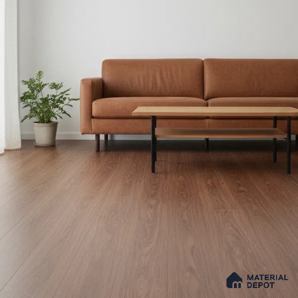Rose Wood Crystal Finish Vinyl Flooring | VF 00119 | 3 ft x 6 Inch - 1.5 mm | UV Coated Suitable For Bedroom, Office & Indoor Sports Area